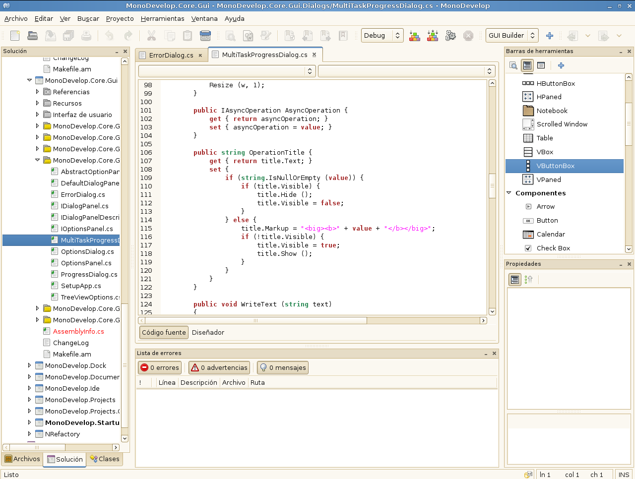 MonoDevelop: IDE para programar C# en Linux